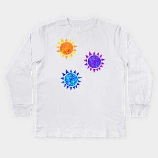 SUN SUN SUN Kids Long Sleeve T-Shirt